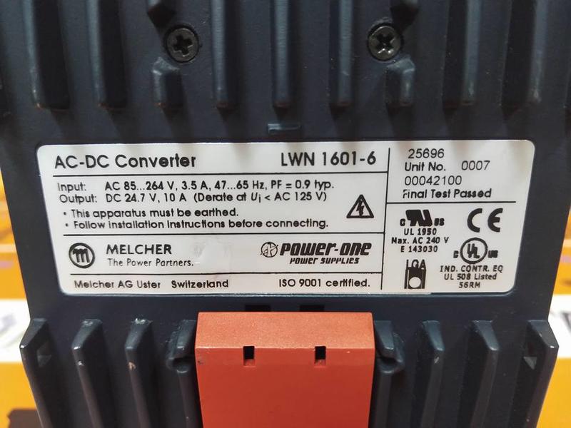 POWER-ONE CONVERT SELECT 240 LWN 1601-6 AC-DC CONVERTER - PLC DCS